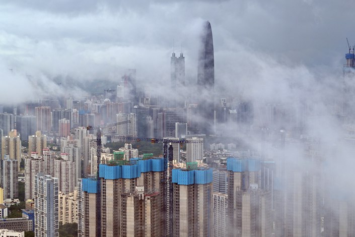 The skyline of tech hub Shenzhen on Aug. 12. Photo: VCG