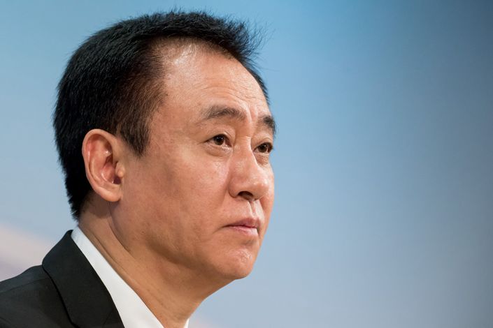 Evergrande Chairman Hui Ka Yan pauses during a news conference in Hong Kong in March 2019. Photo: Bloomberg