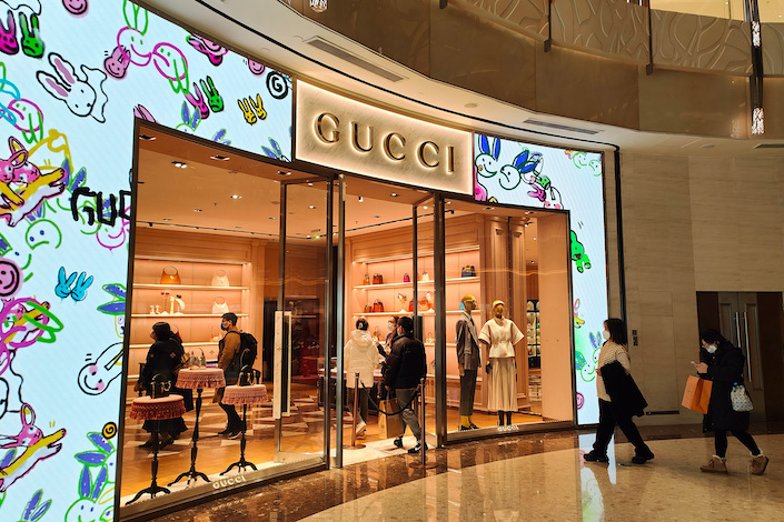 A Gucci store in Shanghai on Feb. 2, 2023.