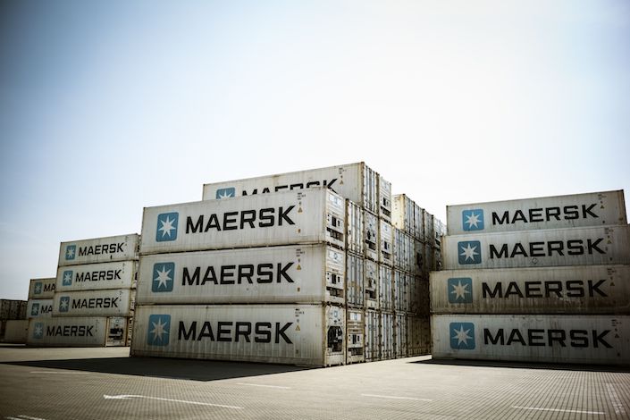 Maersk handles about one-sixth of all the world’s containers