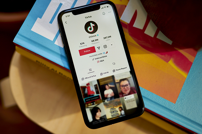 TikTok spokesperson Brooke Oberwetter said the law violates free speech rights by banning a platform used by “hundreds of thousands of people across the state.” Photo: Bloomberg