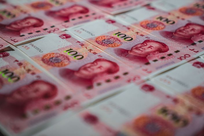 The onshore yuan jumped about 1%, the most since March, to around 7.27 per dollar before slightly paring gains