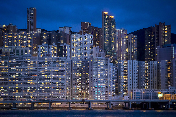 Residential buildings tower over Hong Kong in May 2021. Photo: VCG