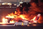 东京羽田机场两架飞机跑道上相撞起火：客机上全员已逃生 救灾飞机现死伤