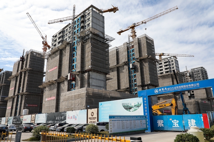 Buildings under construction on Oct. 28 in Shanghai’s Qingpu district. Photo: VCG