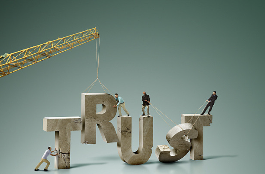 Trust. Building Trust. Trust 3d. Trust this brand.