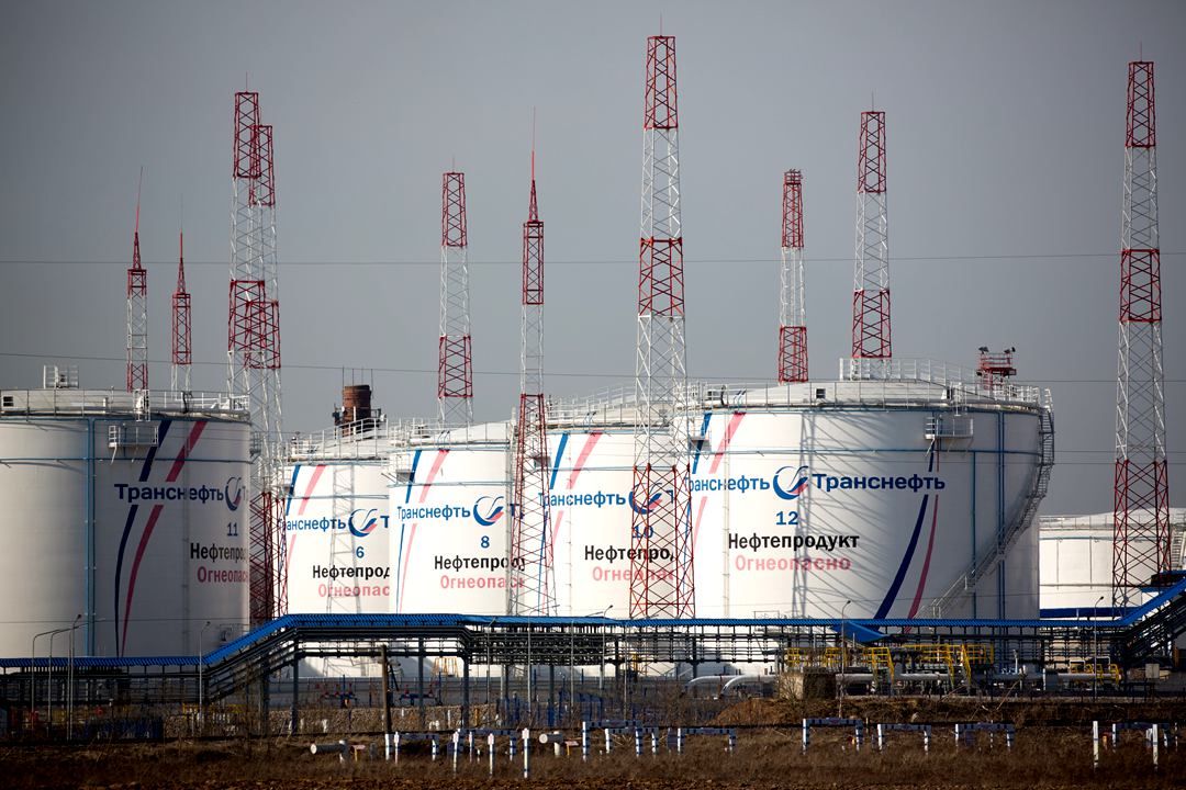 A tank station of a Russian oil transportation company in Moscow. Photo: VCG