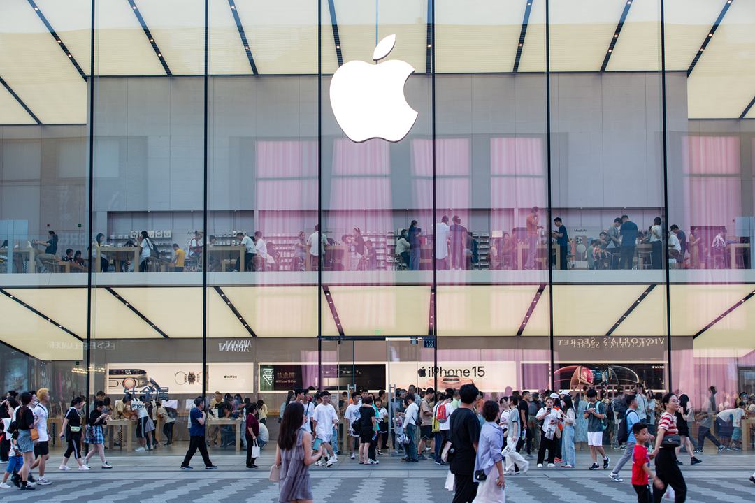 An Apple Store in Hangzhou, East China’s Zhejiang province, on Sept. 27. Photo: VGC