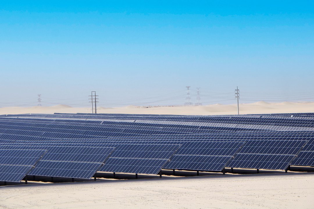 The Al Dhafra PV2 solar power plant project in the UAE is now in full operation. Photo: Xinhua