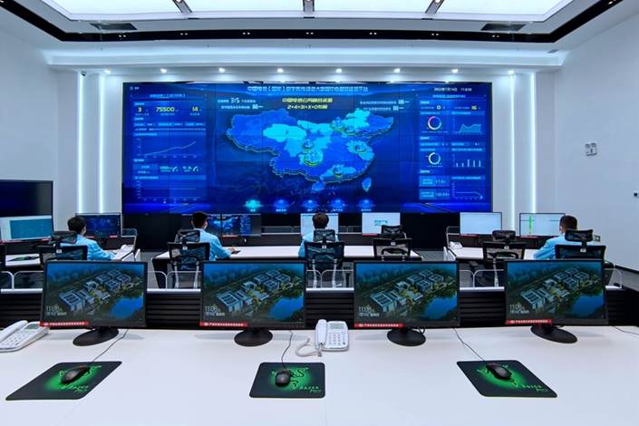 The China Telecom (National) Digital Qinghai Green Big Data Center gets up and running on July 14, 2022 in Haidong, Northwest China’s Qinghai province. Photo: VCG　