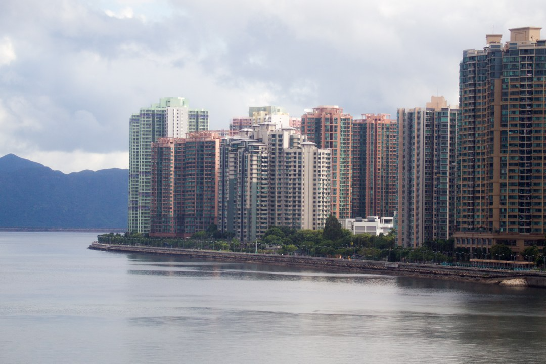 An appartment complex in Victoria Harbour in Hong Kong. Photo: VCG