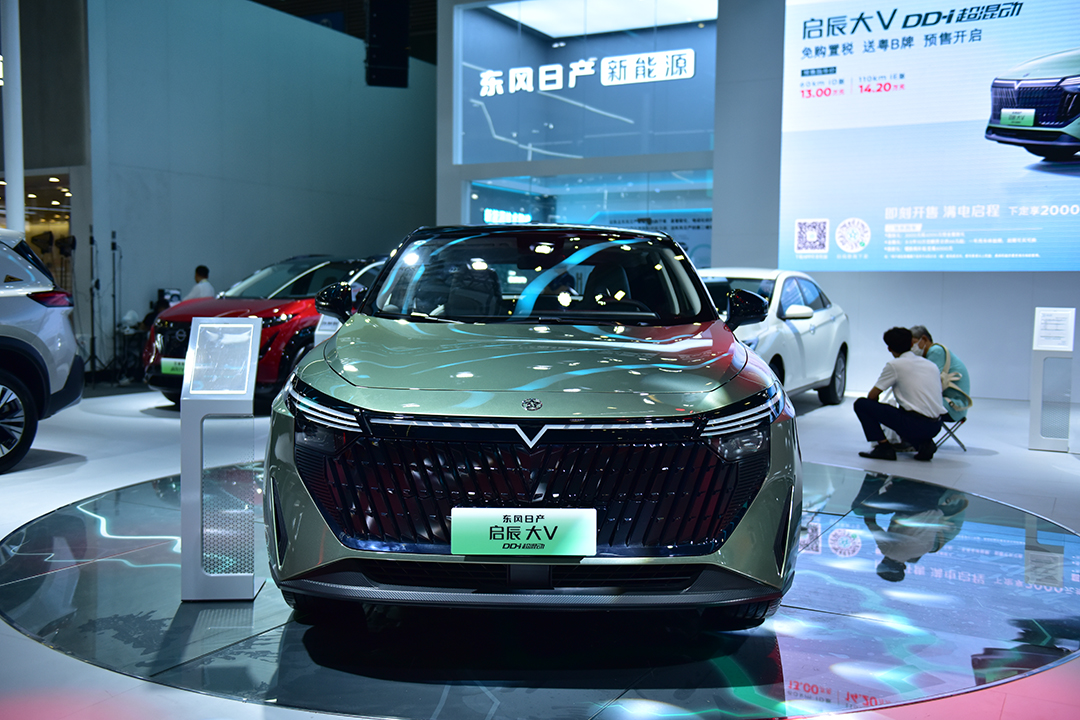 Nissan’s Qichen Big V electric vehicle sits on display on June 16 in Shenzhen, South China’s Guangdong province. Photo: VCG