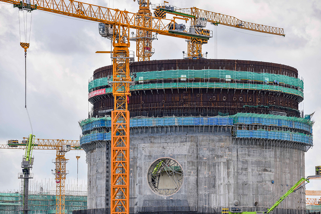 A nuclear project under construction in Changjiang, Hainan province, on June 28, 2023. Photo: VCG