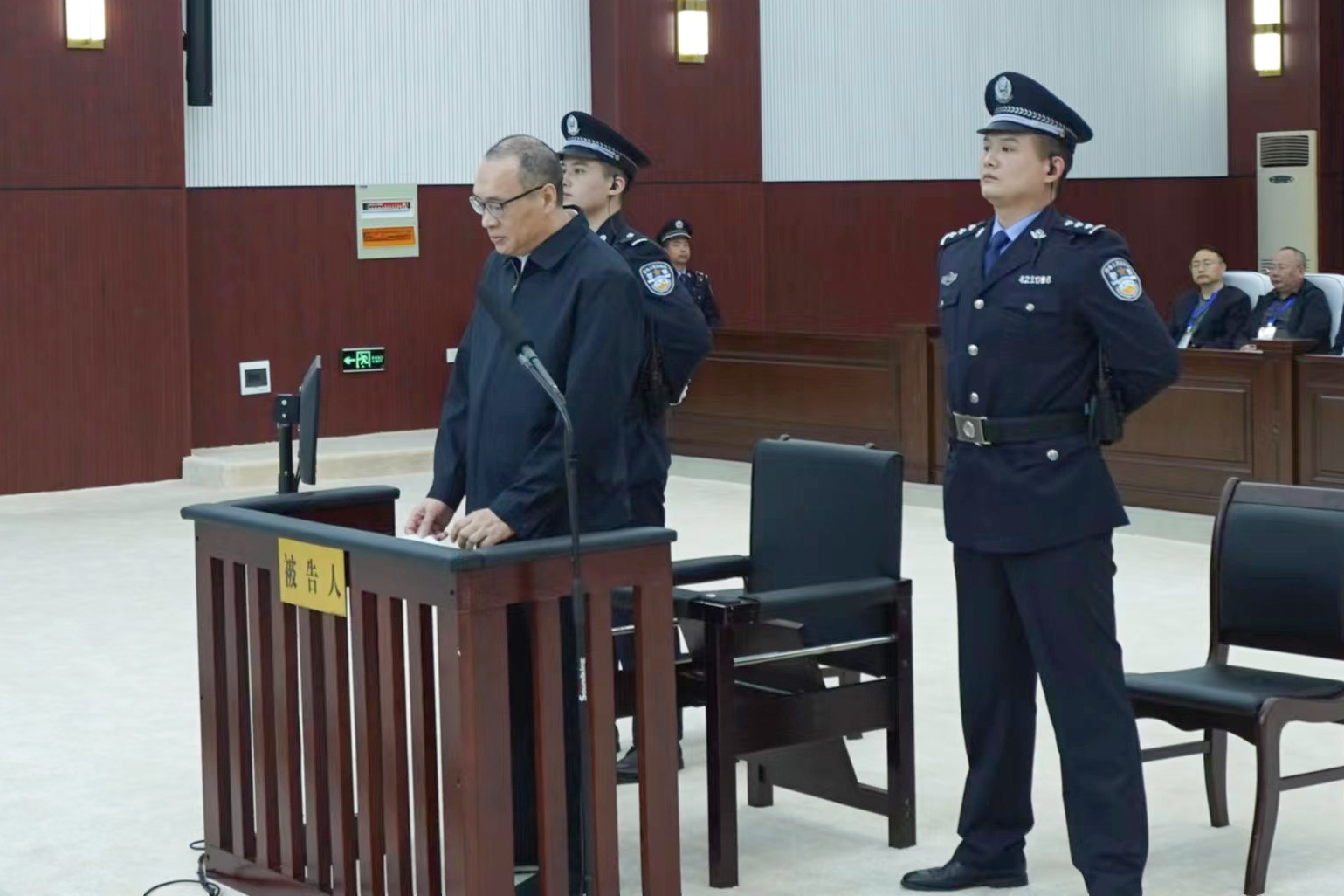 Fan Yifei on trial at Huanggang Intermediate People’s Court in Hubei province. Photo: Huanggang Intermediate People’s Court