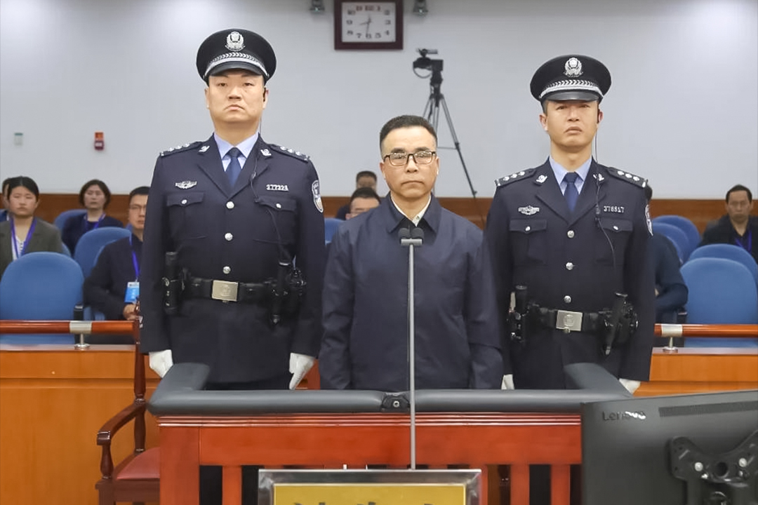 Liu Liange on trial on April 24. Photo: Jinan Intermediate People's Court