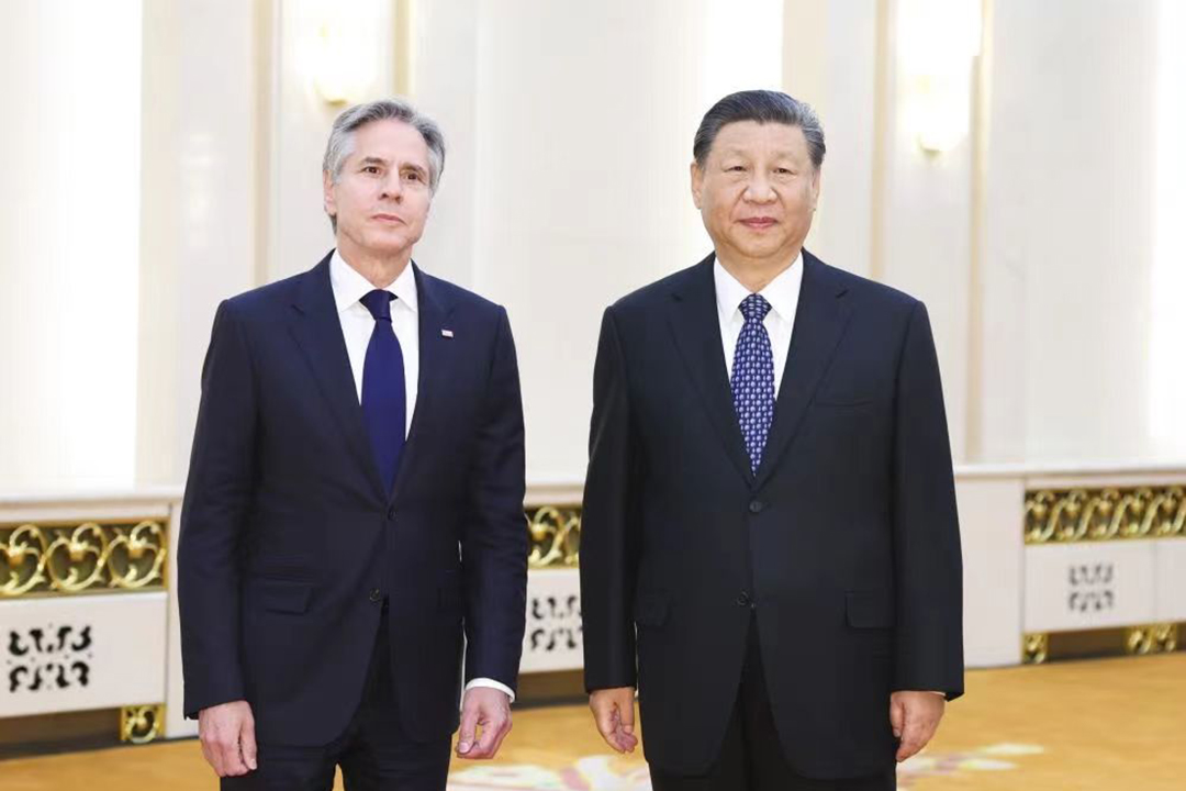 U.S. Secretary of State Antony Blinken met with President Xi Jinping in Beijing on his second trip to China in less than a year.