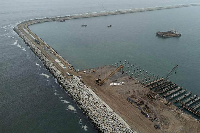 Peru’s Chancay Port on Aug. 22, 2023.